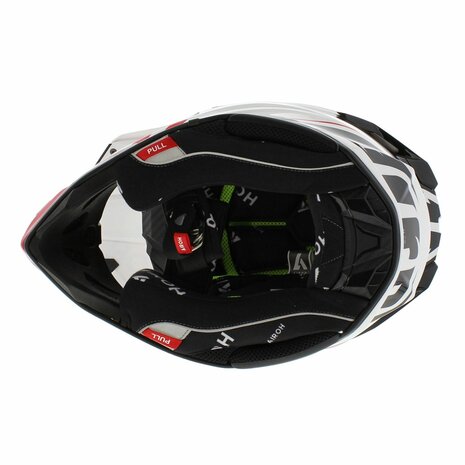 Airoh Twist 3.0 MX Helmet Thunder gloss black white red