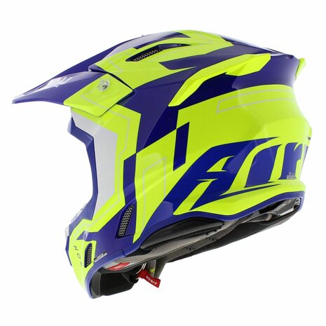 Airoh Twist 3.0 MX Helmet Dizzy gloss white yellow blue