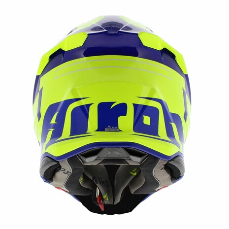 Airoh Twist 3.0 MX Helmet Dizzy gloss white yellow blue