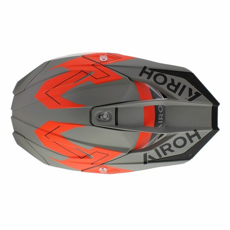 Airoh Twist 3.0 MX Helmet Dizzy matt grey fluo orange