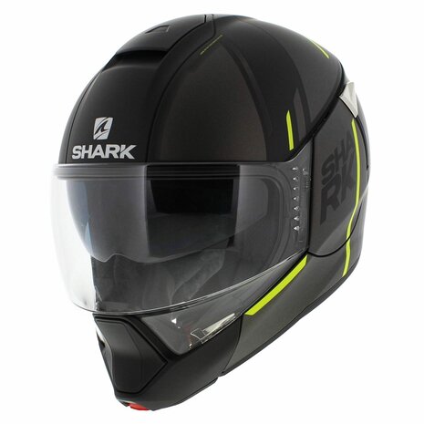 Shark Evojet Helmet Vyda matt black anthracite yellow KAY - Size XS