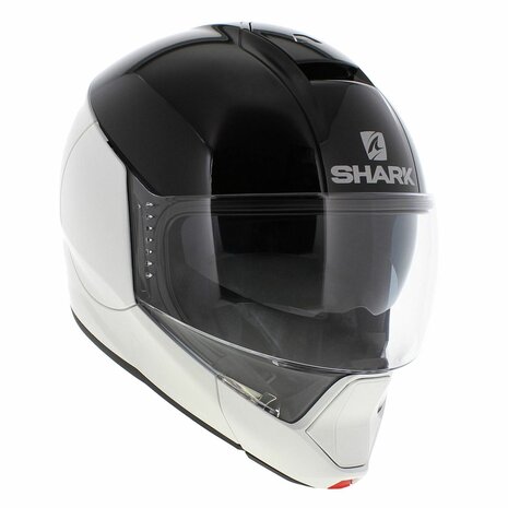 Shark Evojet Helmet Dual gloss black white WKW - Size XS