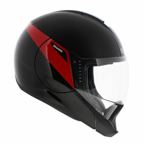 Shark Evojet Helmet Karonn matt black gloss red KRK