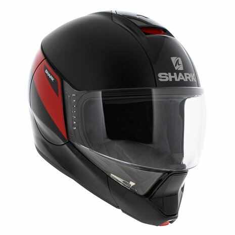 Shark Evojet Helmet Karonn matt black gloss red KRK