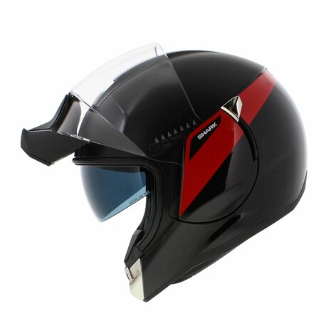 Shark Evojet Helmet Karonn matt black gloss red KRK