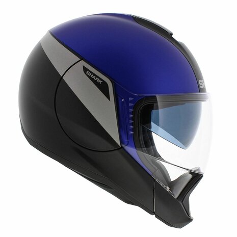 Shark Evojet Helmet Karonn matt black anthracite blue KSB