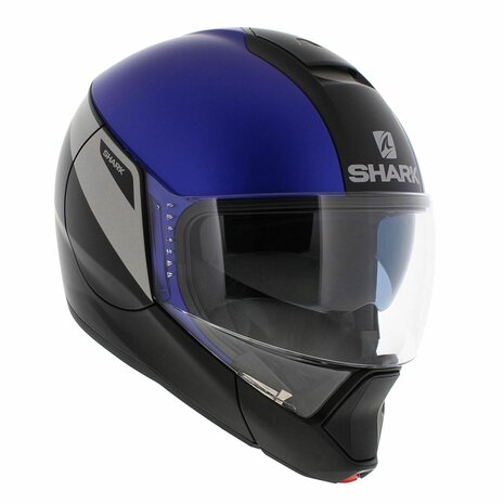 Shark Evojet Helmet Karonn matt black anthracite blue KSB