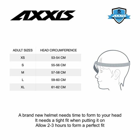 Axxis Square S helmet matt titanium grey