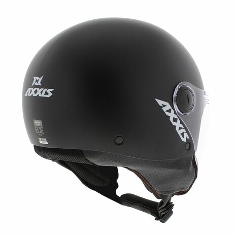 Axxis Square S helm mat zwart linker achterkant