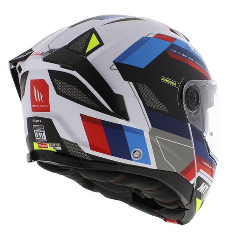 MT Atom 2 SV Modular motorcycle helmet Bast matt blue red white