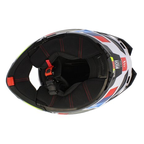 MT Atom 2 SV Modular motorcycle helmet Bast matt blue red white