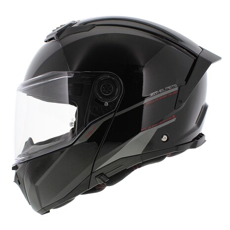 MT Atom 2 SV Modular motorcycle helmet solid gloss black