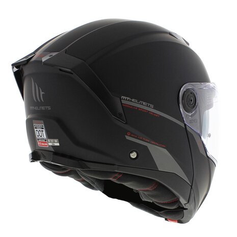 MT Atom 2 SV Modular motorcycle helmet solid matt black