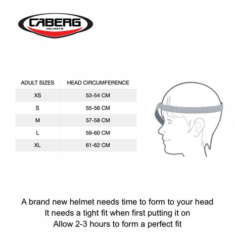 Caberg Duke Evo Move matt black grey red Modular Motorcycle Helmet - Size M