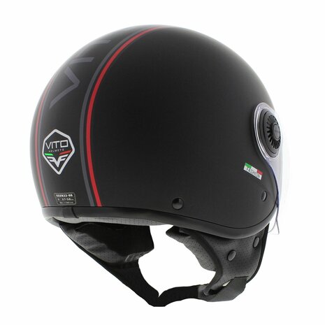 Vito Jet Loreto helmet Fashion matt black