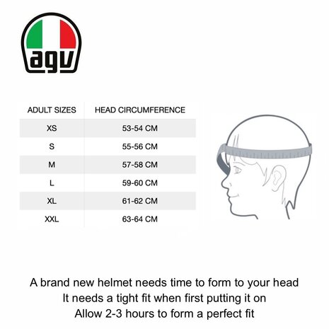 Agv new arrivals k6 sizing