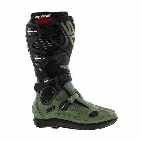 Sidi Crossfire 3 SRS MX Off road Boots Army Green Black