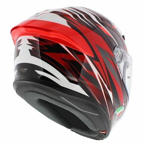 AGV K6 S Reeval helmet gloss white red grey