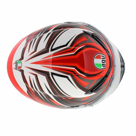 AGV K6 S Reeval helmet gloss white red grey