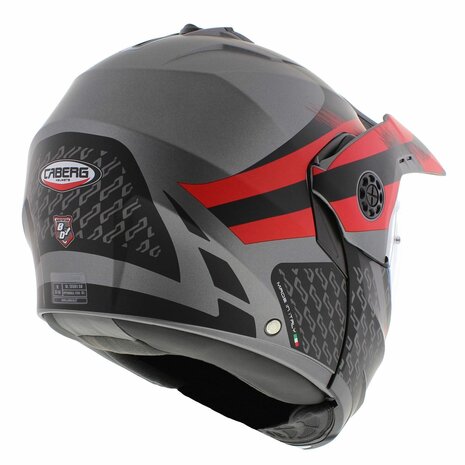 Caberg Tourmax X Sarabe Adventure Flip-Up Modular Helmet Matt Black Red