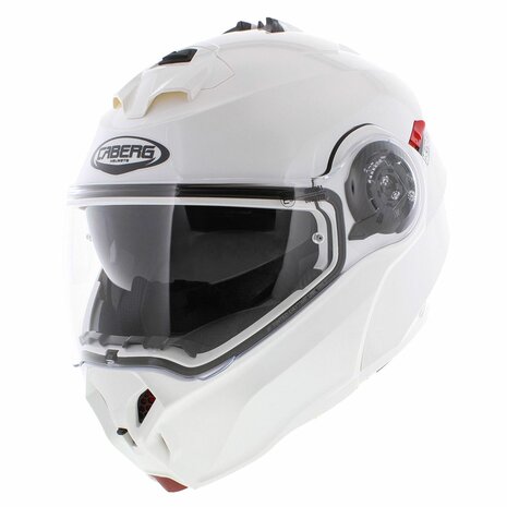 Caberg Duke Evo Gloss White Modular Motorcycle Helmet