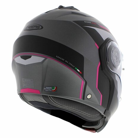 Caberg Duke Evo Move matt black grey pink Modular Motorcycle Helmet