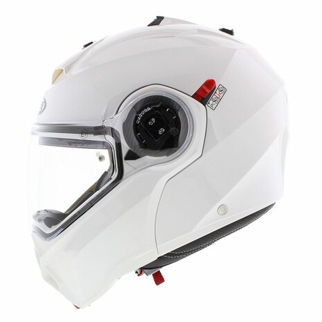 Caberg Duke Evo Gloss White Modular Motorcycle Helmet