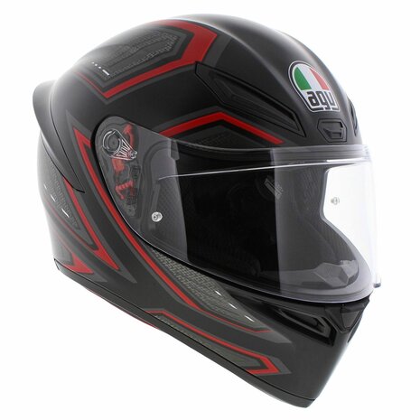 AGV K1 S helmet Sling matt black red