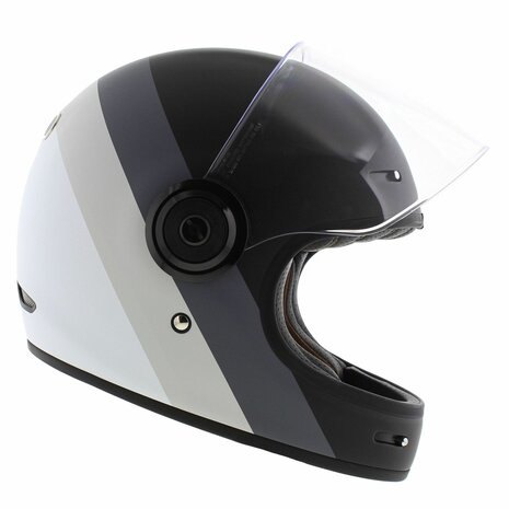 Origine Vega Vintage Full face motorcycle helmet - Primitive matt black grey white