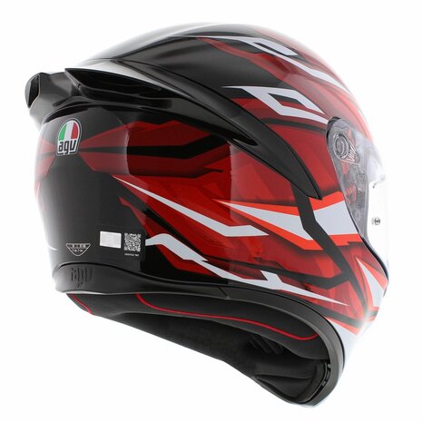 AGV K1 S helmet Lion gloss black red