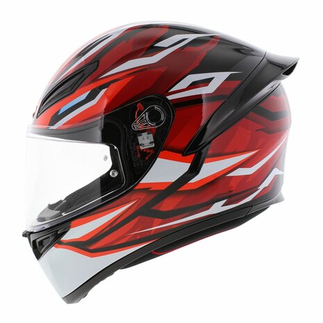 AGV K1 S helmet Lion gloss black red