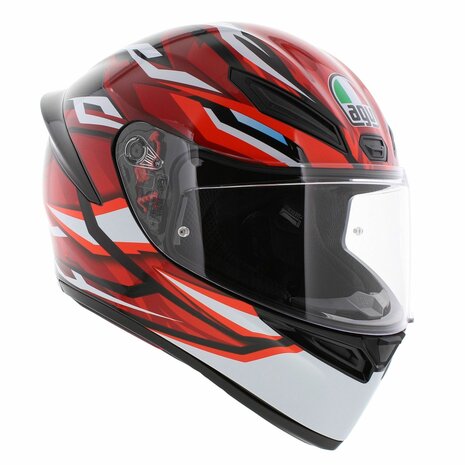 AGV K1 S helmet Lion gloss black red