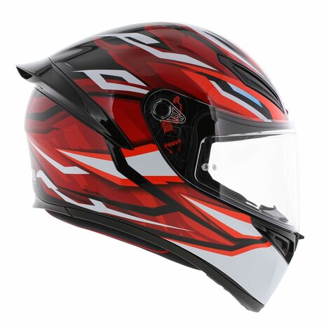 AGV K1 S helmet Lion gloss black red
