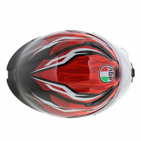 AGV K1 S helmet Lion gloss black red