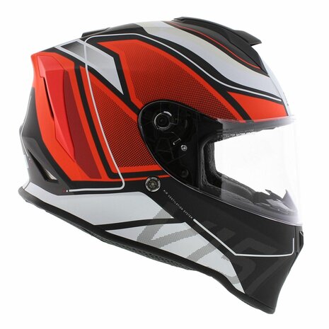 Origine Dinamo full face helmet - Galaxi Matt black red white - Size S
