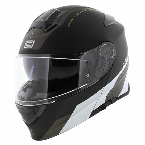 Origine Delta Basic helmet Division yellow black matt - Size M - Modular flip up motorcycle helmet