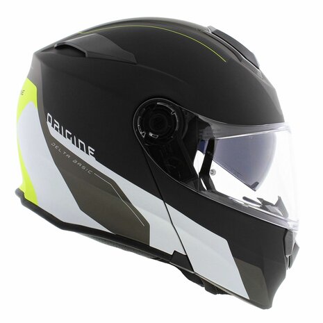 Origine Delta Basic helmet Division yellow black matt - Size M - Modular flip up motorcycle helmet