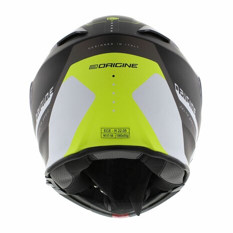 Origine Delta Basic helmet Division yellow black matt - Size M - Modular flip up motorcycle helmet