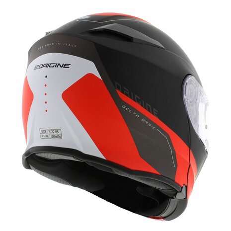 Origine Delta Basic helmet Division red black matt - Size M - Modular flip up motorcycle helmet