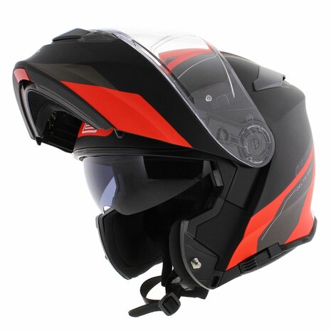 Origine Delta Basic helmet Division red black matt - Size M - Modular flip up motorcycle helmet