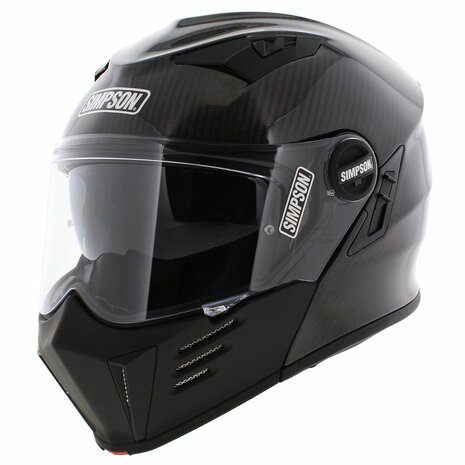 【当店限定販売】 Simpson Darksome Carbon Gloss Helmet Motorcycle Modular セキュリティ・セーフティ