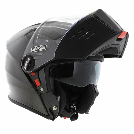 Simpson Darksome Modular Motorcycle Helmet Gloss Carbon
