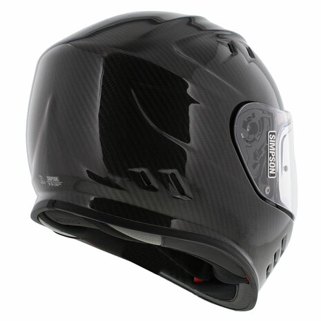 Simpson Venom Carbon Motorcycle Helmet (22.06) - gloss carbon black