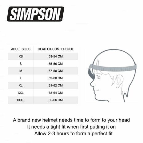 Simpson Speed Motorcycle Helmet matt black (22.06)
