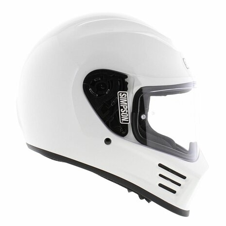 Simpson Speed Motorcycle Helmet gloss white (22.06) - Size XL