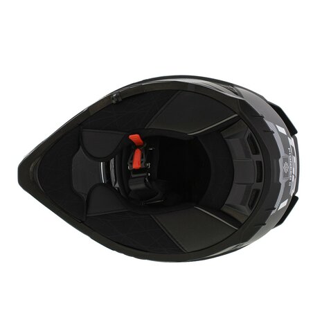 LS2 MX702 Pioneer II adventure helmet Hill matt black white