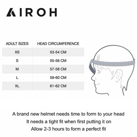 Airoh Aviator Ace 2 MX Helmet Sake - Size XL - gloss white blue orange