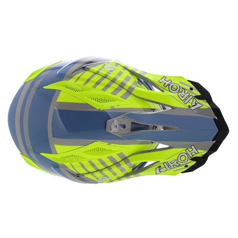 Airoh Aviator Ace 2 MX Helmet Proud - Size XL - gloss yellow blue grey