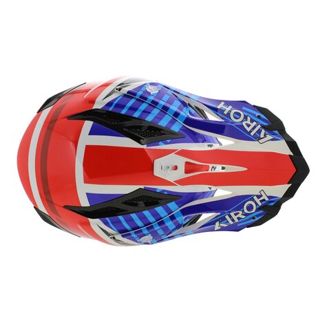 Airoh Aviator Ace 2 MX Helmet Proud - gloss black red blue - Size S