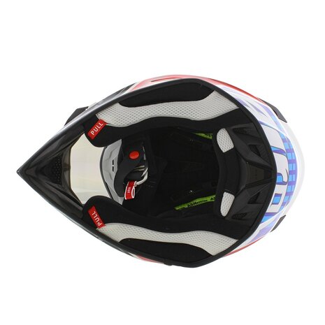 Airoh Aviator Ace 2 MX Helmet Proud - gloss black red blue - Size S